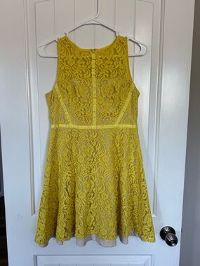 DR Collection Yellow Lace Fit & Flare Dress 4P